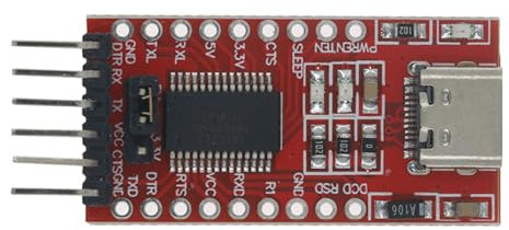 jiingekk Module USB SConverter compatible avec les périphériques de sortie 3,3 V et 5 V FT232R