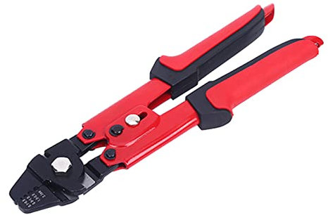 Pinza crimpatrice da pesca in acciaio al carbonio ad alto tenore di carbonio, strumento di crimpatura con manico ergonomico per giardino