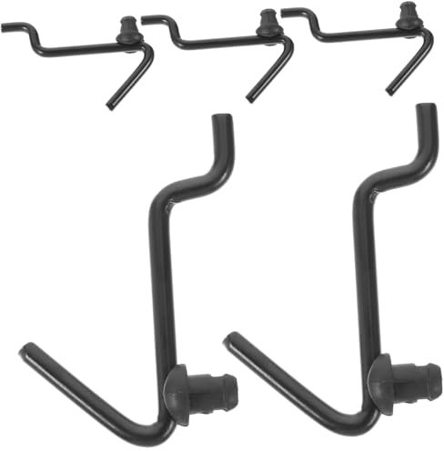 Alipis 1 Satz J-haken Steckbrett Und Haken Stichworte Schlüssel Steckbrettregale Hängend Garagenzubehör Steckbretthaken Zum Aufhängen Werkzeughaken Für Stecktafeln Eisen Schwarz 5 Stück