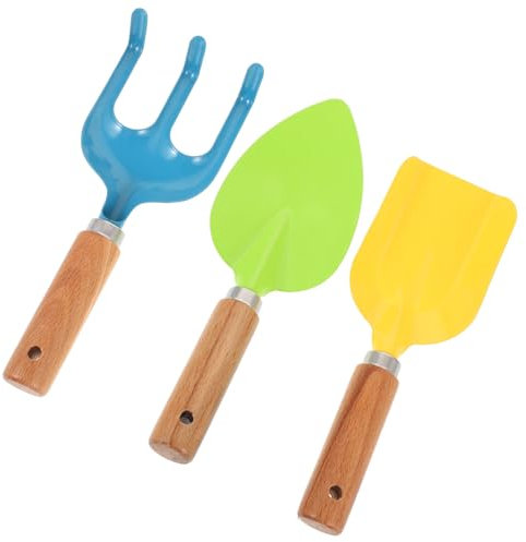 NUOBESTY 1 Satz Sandspielzeug Set Teiliges Set aus Buchenholz und Harke Strand und Sandkasten Fördert Kreatives und Design für Unvergesslichen Spaß