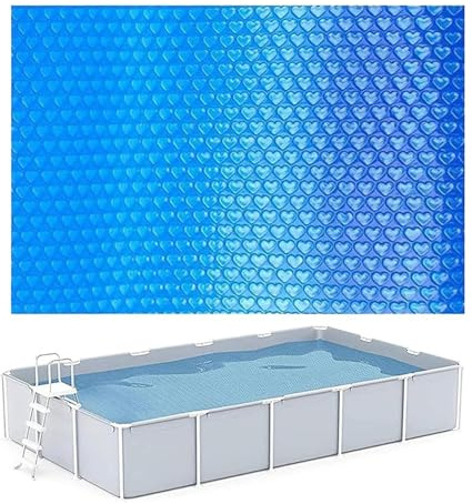 Befoore Cubierta Solar for Piscinas elevadas, Redonda, con Lona de 800 µm de Grosor, Que Reduce la evaporación del Agua, la contaminación y el Aislamiento.(300 * 200)