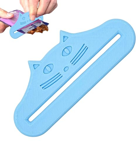 Distributeur De Snack Pour Chats,Distributeur Imprimé 3D Pour Sachets | Cuillère à Café Alimentation À Rayures Pour Chats - Pour Chiots Alimentation Maison Cuisine Amoureux Des Animaux
