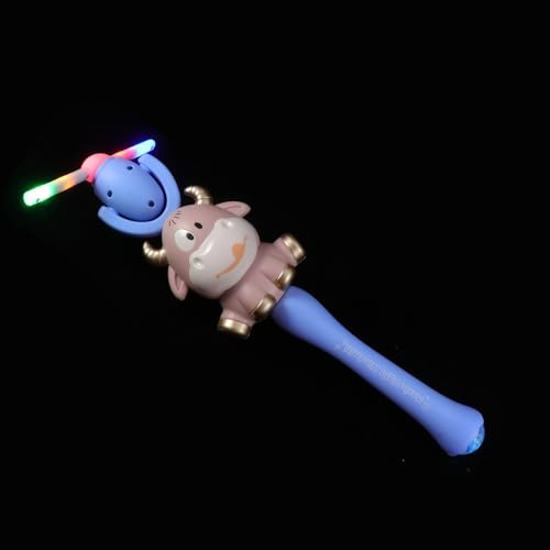 Veemoon Baguettes Magiques Lumineuses de Fée Moulin à Vent Sonore, Plastique Léger et Solide, Taille Garçon et Filles, Couleurs Aléatoires – Féerique pour Fête et Couleur Aléatoire