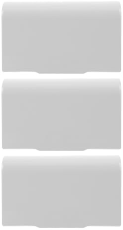 Lurrose Lot de 3 Boîtiers Adhésifs Étanches pour Prise Double Type 86, Protection Murale Blanche Résistante à L’eau pour Salle de Bain Cuisine, Cache-prise Électrique de Sécurité