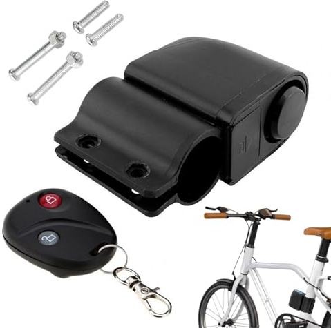 Alarme de vélo – Alarmes de moto de 3,94 pouces, système d'alarme antivol étanche, alarmes antivol fortes en ABS avec télécommande | Système d'alerte de véhicule polyvalent pour vélo électrique, moto,