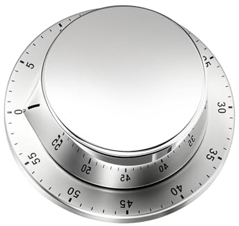 Eieruhr Mechanisch, Kurzzeitwecker Küche mit 72 dB 1-60 Minuten, Eieruhr Magnetisch Kurzzeitmesser Küchentimer Magnetisch Küchenwecker Mechanisch für Fitness Schonheit Kochen Lernen