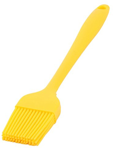 Sourcingmap Silicone Family Bakery Cookie Cake Baking Tool Cream Butter Pastry Brush Yellow