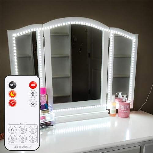 Led Vanity Mirror Lights Kit, ViLSOM 13ft/4M 240 LEDs Make-up Vanity Mirror