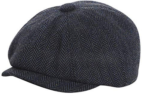 Yixda Baby Kids Schirmmütze Kinder Schiebermütze Newsboy Barett Cap (Navy, 1-4 Jahre)