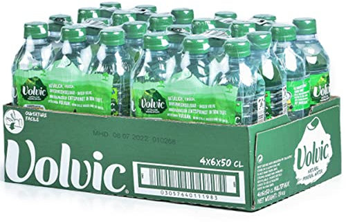 Volvic Natürliches Mineralwasser Pack, in der praktischen 0,5l Flasche, EINWEG (24 x 0,5 l), inkl. 6 Euro DPG Pfand