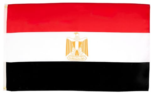 AZ FLAG Drapeau Egypte 250x150 cm Drapeau Egyptien Polyester 100D 2 Œillets