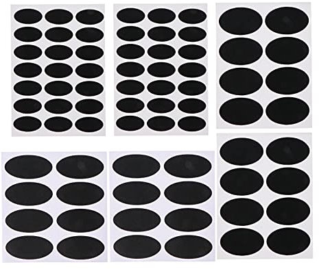 Cabilock 148 Blätter Tafelaufkleber Tafel Etiketten Oval Selbstklebend Tafelfolie Sticker Klebeetiketten Aufkleber zum Beschriften für Küche Marmelade Gewürzgläser Gewürzdosen