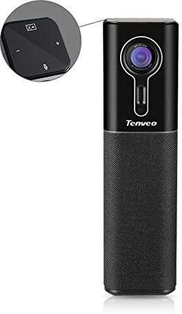 Tenveo CM1000 Webcam per Conferenze con Pulsanti a Sfioramento, Videocamera Full HD 2K, AI Smart Face Tracking, Telecamera per Videoconferenza All-in-One con Interfaccia USB di Tipo C