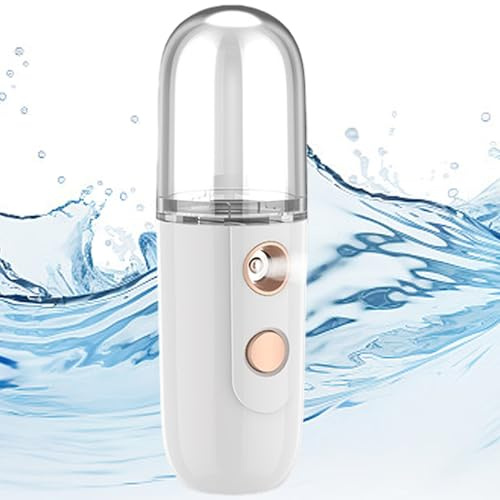 SUQ 35ML Gesichts Mister, Portable Mini Face Mister, USB Wiederaufladbar Handheld Sprayer, USB Wiederaufladbar, Gesicht Hydration Spray, für Feuchtigkeitsspendende Hautpflege Gesicht