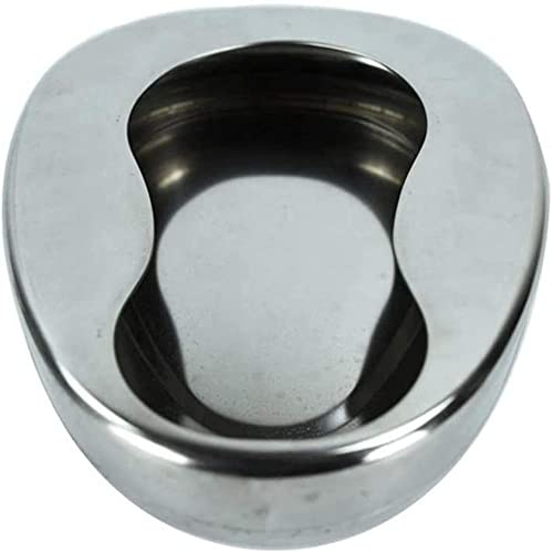 HHII 2 padelle in acciaio inox con coperchio liscio contorno Bedpan per pazienti costretti a letto, donna incinta anziana