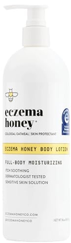 ECZEMA HONEY Oatmeal Body Lotion - Hand & Body Cream for Eczema Relief - Natural Dry Skin Repair (16 Oz)