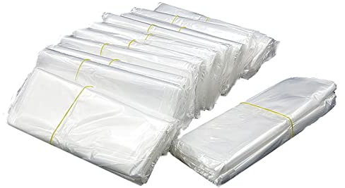 Boxonly Schrumpffolienbeutel, 24 x 34 cm, POF Schrumpfbeutel, transparent, geruchlos, Einzelanschluss, Schrumpffolie für Verpackung, Geschenk, selbstgemachtes DIY-Projekt, 100 Stück