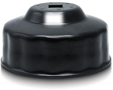 CCLIFE 74-76 mm Ölfilterschlüssel 3/8'' Ölfilterkappen ÖlFilter Werkzeug Auto 15-kant