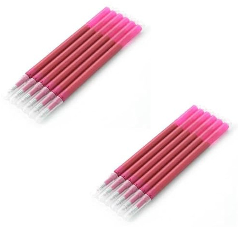 12 Rote Ersatzminen kompatibel mit Pilot Frixion – 0,7 mm Spitze – Radierbare Gelschreiber Minen für Schule, Stoff & Leder – Wärmelöschbar – Praktisches Set