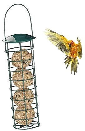 FOMIYES Vogelfutterschale Hängende Röhrenzuführung Vogelfutterstation Futterhäuschen Für Wildvögel Vogelhäuschen Für Draußen Aufhänger Für Vogelhäuschen Vogelzubehör Halterung Metall