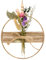 KSJEHW Coronas de Flores Secas de Metal Floral Corona Atrapasueños, Anillo de Metal para Guirnalda con Cuerda de Yute, Metal Floral Corona Manualidades para Sala de Estar Pared y Puerta Decorativa