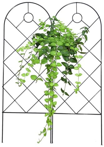 Indoor Plant Rankgitter | Metall Indoor Topfpflanzenstütze | Klettern Rankgitter Blumentöpfe Stützen Faltbar | Garten Pflanze Rankgitter Dekorativer Zaun für Kletterpflanzen
