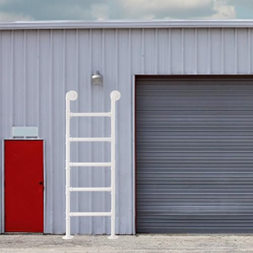 Junvstor Kellerausstiegsleiter - Garagenleiter, Fensterschacht-Ausstiegsleiter, wandmontierte Trittleiter für Loft-Villa, Feuerleiter, Höhen-Eingangsleiter, 3,3-9,8ft Etagenbettleiter(300cm/118in)