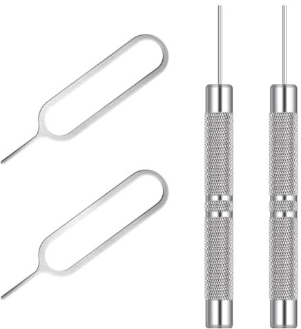 Foyods 35 Stück SIM Karte Nadel,5 SIM Kartenträger Auswerfer Pin Auswerfen Removal Tool,30 Mini-SIM-Kartenstiften,SIM-Pin Handy-Nadel,für alleTelefone,Uhrenkettenglieder