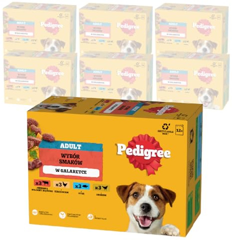 Pedigree DOGCARE Hundfoder portionspåse chunks i gelé vuxen 84 x 100 g