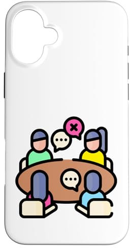 Meeting in The Conference Room Boardroom Meeting Office Case for iPhone 16 Plus
