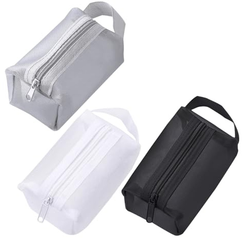 MUWINC Monedero-3 Piezas Bolsa Organizadora Cables,Estuche Pequeño,Se Utiliza Para Almacenar Cambios,Lápiz Labial,Cable De Datos,etc.(10x6.5x4cm)