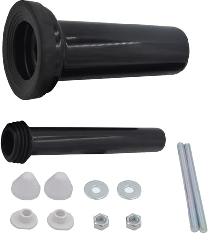 Set di Collegamento per WC Parete, Set di Collegamento WC da 300 mm, guarnizione, Tubo di Collegamento dello Scarico, Tubo di Scarico, Kit Completo, Solo per Telaio della Cassetta di Scarico