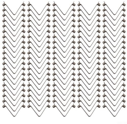 Federklemmen aus Manganstahl für Zeltstange und Kajak-Paddelverriegelung, 6 mm Rohrdurchmesser für sicheren Halt, 100 Stück