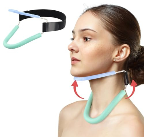 Funabridge Corrector de postura, soporte de tracción cervical ajustable para aliviar el dolor de cuello y espalda