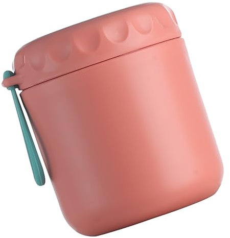 Cabilock Gobelet 430Ml en Acier Inoxydable Tasse à Soupe Anti-Brûlure Récipient Étanche en Polypropylène Contenant Portable pour Aliments pour Déjeuners Scolaires et Voyages