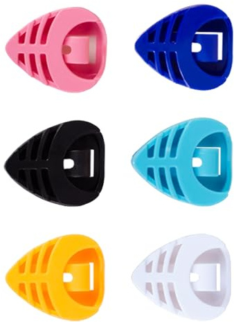 6Pcs Guitar Pick Holders Plectrum Case Stick-on Pick Case Picks Placement Accessories Stick on Guitar Pick Case
