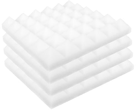 Supvox 4 Stück Schalldämmplatten 30x30x5cm Selbstklebende Akustikpaneele Aus Schallschutzschaumstoff Für Tonstudio Schlafzimmer Und Heimkino