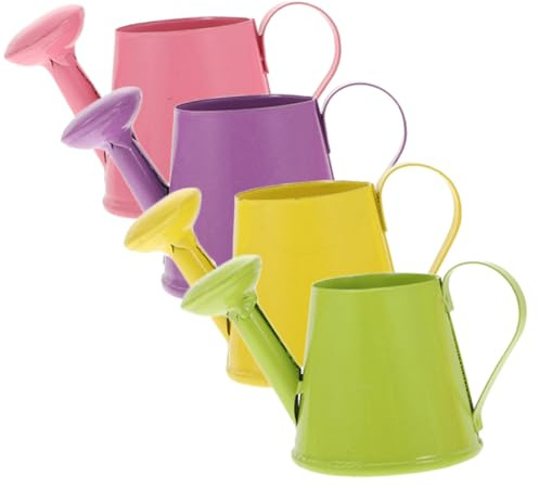 Mini Regadera de Hierro para Flores y Plantas, 4 Piezas