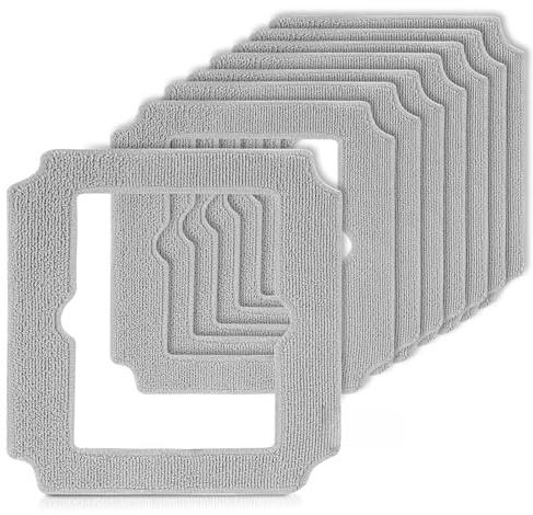 8 Pezzi per Ecovacs Winbot Mini Salviette di Ricambio, Salviettini per Robot Pulizia per Ecovacs Winbot, W-CC02-0012 Ricambio Panni, per Pulizia Finestra