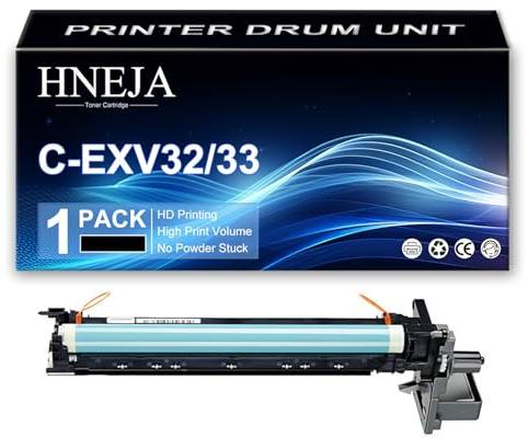 Unidad Imagen Compatible para Canon IR2520 IR2520i IR2525 IR2525i IR2530i IR2535i IR2545i Impresoras, Reemplazo Unidad Tambor C-EXV32 C-EXV33 | Alto Rendimiento | 80000 Páginas,Black-1 Pack