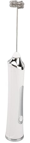 ZAWELIYO Mousseur à Lait électrique Rechargeable par USB, 3 Vitesses, en Acier Inoxydable, Silencieux, pour café, œufs, Boissons, 2 Têtes Remplaçables pour la Cuisine