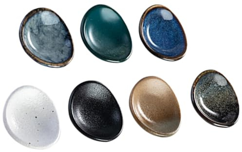 SILENRADAWN Porte Couteau de Table en Céramique Léger et Facile à Ranger, Support à Baguettes et Repose-Baguettes pour Accessoires la Cuisine Domestique, 7 Couleur Aléatoire Plusieurs Styles