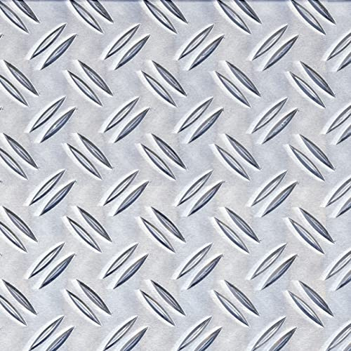 Alberts 466732 Strukturblech | Riffel-Prägung | Aluminium, natur | 400 x 2000 x 1,5 mm