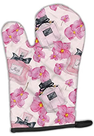 Caroline 's Treasures bb7510ovmt Watercolor Pink Blumen und Parfüm verziert Ofenhandschuh, 30,5 x 21,6 cm Multicolor