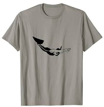 Monoflosse Schwimmen T-Shirt