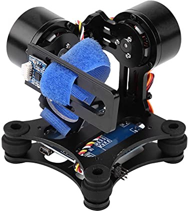 Niiyen Drone Gimbal, Pan Tilt sin escobillas, Tablero de Metal sin escobillas Gimbal BGC 2.2 para GoPro 3/3+/4 Camera RC Drone Quadcopter Part(Negro)