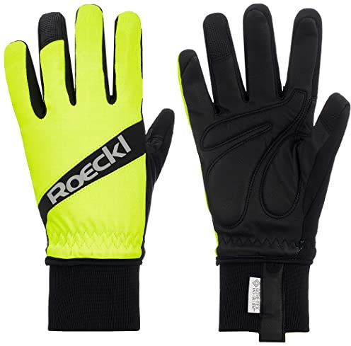 Roeckl Rofan Winter Fahrrad Handschuhe gelb/schwarz 2023: Größe: 8