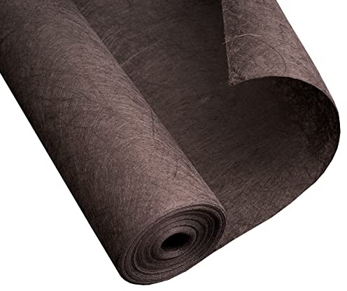 Premium Gartenbau- und Steingartenvlies | 1,2m x 10m | braun | 125g/m² | Trennvlies für Steinbeet | Unkrautschutzvlies