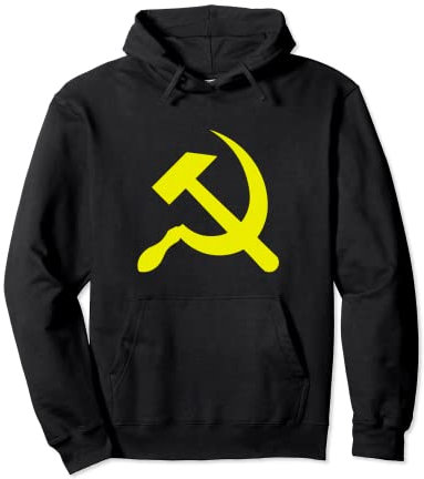 Russia Socialista Martello e Falce Russa Mosca Felpa con Cappuccio