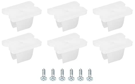 sourcing map 50 Stück wsserdichter LED-Lichtstreifenclips, Befestigungsklemmen, passend für 5mm bis 6mm Silikon LED-Lichtstreifenclips wsserdichter LED-Lichtstreifen, durchscheinend